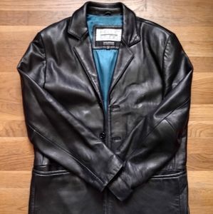Vintage leather blazer
